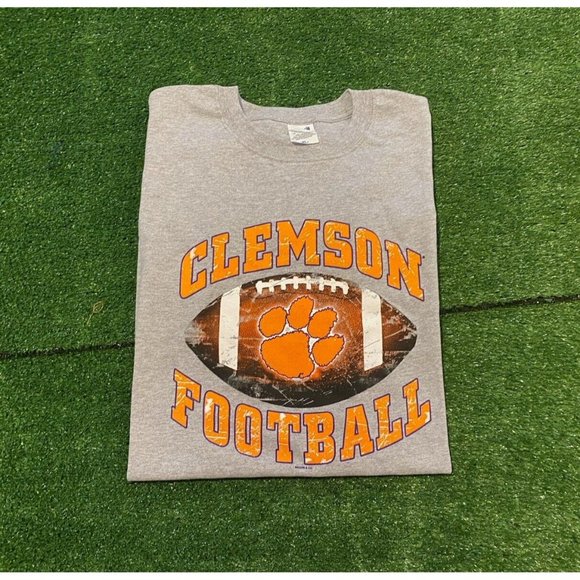 Vintage Clemson Tigers tshirt XL football mens new gray retro y2K - Picture 1 of 10